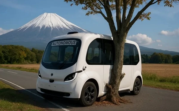 Демонстрация беспилотного автобуса закончилась столкновением с деревом